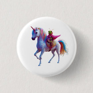 Macaron Rond 2,50 Cm Créature Licorne