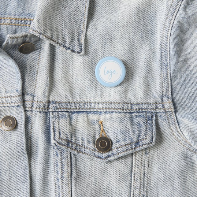MACARON ROND 2,50 CM CRÉEZ VOTRE PROPRE LOGO D'AFFAIRES MINIMAL PERSONN (En situation)
