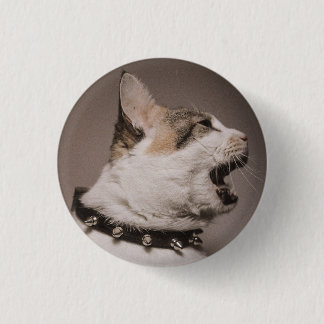 Macaron Rond 2,50 Cm Criant Calico Cat Pin