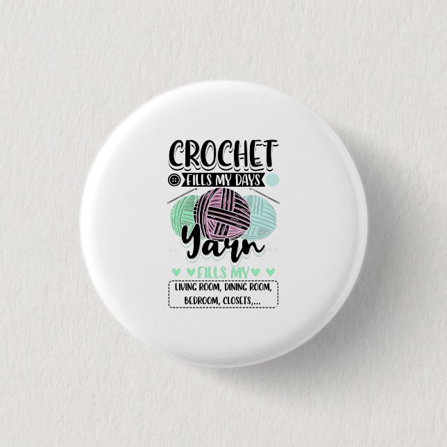 Macaron Rond 2,50 Cm Crochet - Crochet remplit mes jours (Devant)