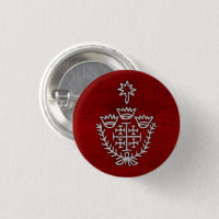 Croix de Jérusalem tatouage de pèlerinage tampon r