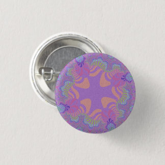 Macaron Rond 2,50 Cm Croix violette Pastel