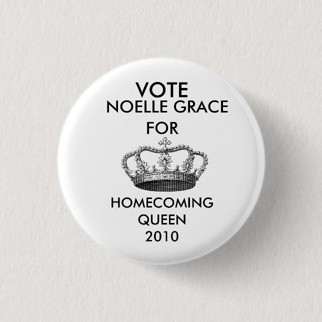 Macaron Rond 2,50 Cm crownprincess-graphicsfairy006, VOTE, NOELLE GR… (Devant)
