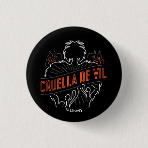 Macaron Rond 2,50 Cm Cruella De Vil   Neon