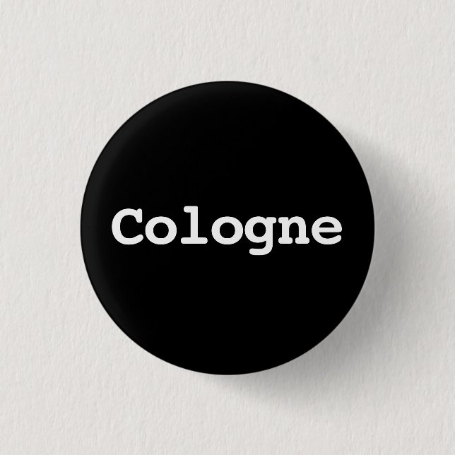 Macaron Rond 2,50 Cm Customisable Cologne Typography (Devant)