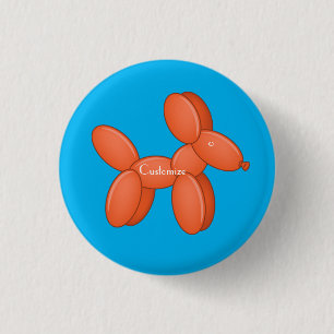Macaron Rond 2,50 Cm Cute Balloon Chien Thunder_Cove