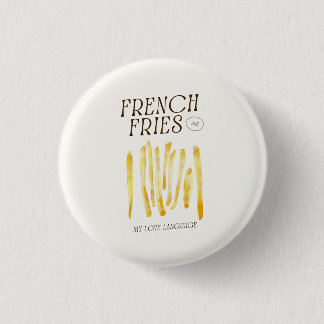 Macaron Rond 2,50 Cm Cute Bouton Pin Pour Les Amateurs De Fries Françai