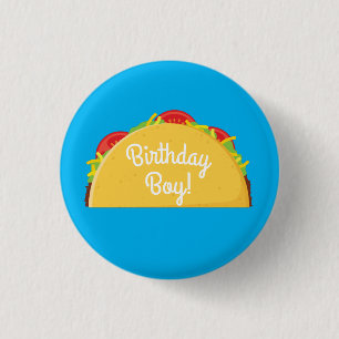Macaron Rond 2,50 Cm Cute Taco Enfants 1er anniversaire fête Nourriture