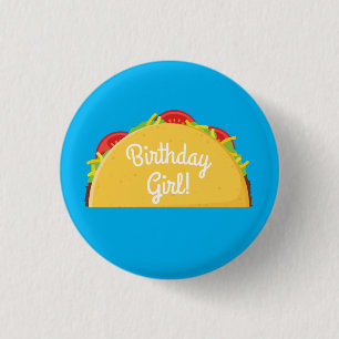 Macaron Rond 2,50 Cm Cute Taco Enfants 1er anniversaire fête Nourriture