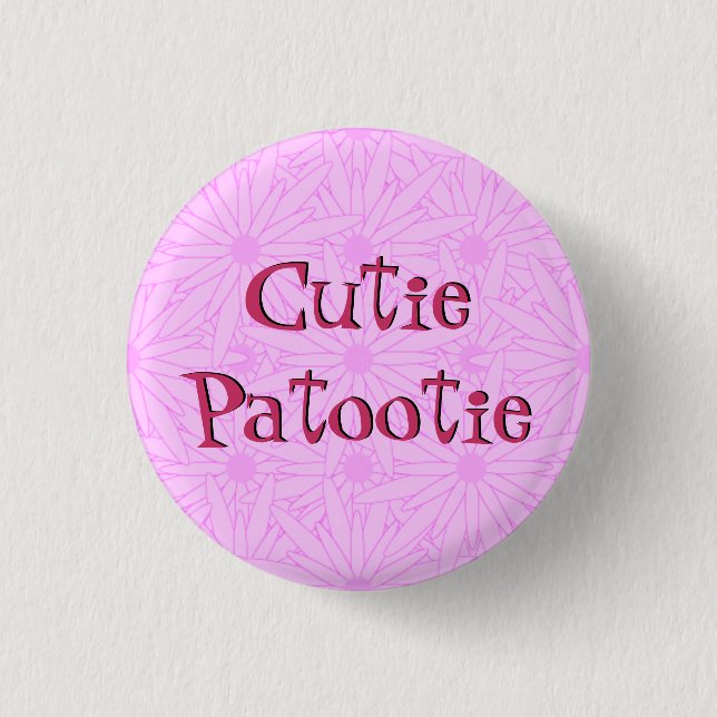 Macaron Rond 2,50 Cm Cutie Patootie (Devant)
