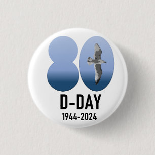 Macaron Rond 2,50 Cm D-Day 80 - 1944-2024