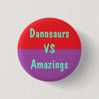 Macaron Rond 2,50 Cm Danosaurs contre le bouton d'Amazings
