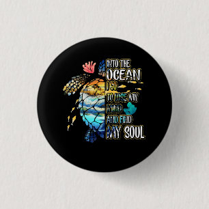 Macaron Rond 2,50 Cm Dans L'Océan Je Vais Perdre Mon Esprit Et Trouver 