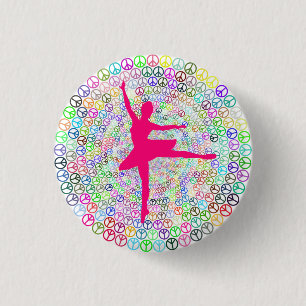 Macaron Rond 2,50 Cm Danse pour la paix