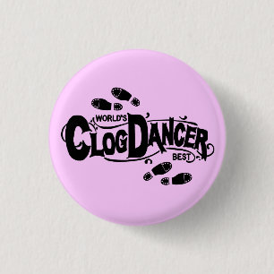 Macaron Rond 2,50 Cm Danseur vintage d'entrave obstruant les chaussures
