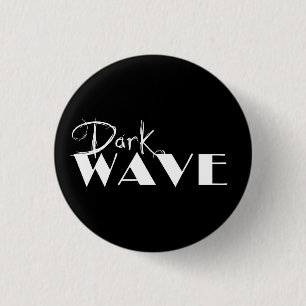 Macaron Rond 2,50 Cm Dark Wave Button