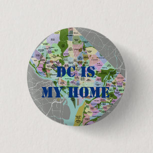 Macaron Rond 2,50 Cm DC EST MON Bouton HOME