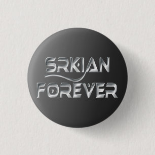 Macaron Rond 2,50 Cm De Srkian bouton pour toujours Pinback