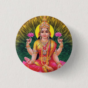 Macaron Rond 2,50 Cm Déesse indoue Saraswati
