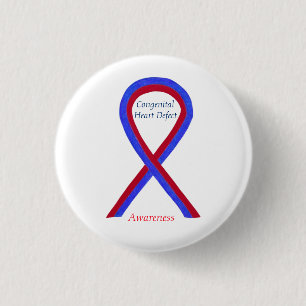 Macaron Rond 2,50 Cm Déficience cardiaque congénitale Sensibilisation