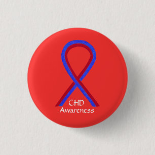 Macaron Rond 2,50 Cm Déficience cardiaque congénitale Sensibilisation a