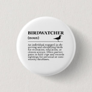 Macaron Rond 2,50 Cm Définition de l'ornithologue Observation Identific