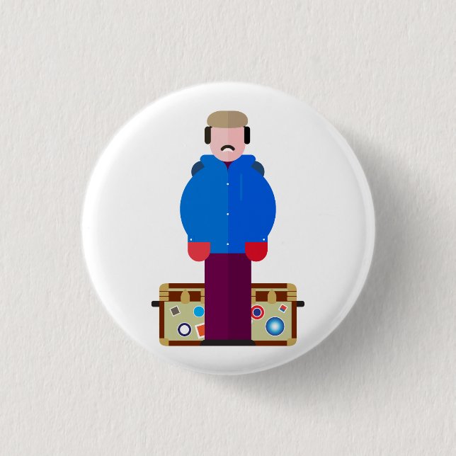 Macaron Rond 2,50 Cm Del Griffith – Classic Comedy Button (Devant)