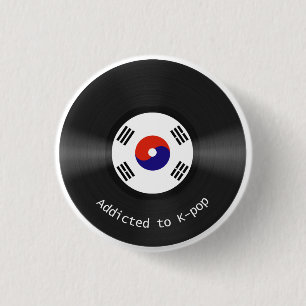Macaron Rond 2,50 Cm Dépendant au bouton de Kpop