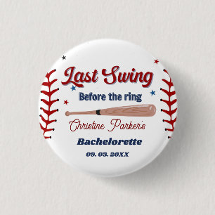 Macaron Rond 2,50 Cm Dernier balancement avant la bague Baseball  Enter