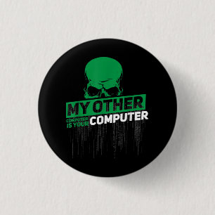 Macaron Rond 2,50 Cm Développeur Sysadmin Engineer Hacker Code d'admini