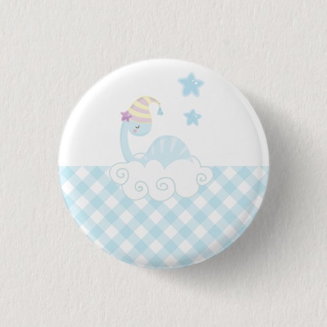 Macaron Rond 2,50 Cm Dinosaur Dormir (Devant)