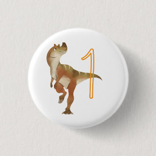 Macaron Rond 2,50 Cm Dinosaur garçon d'anniversaire