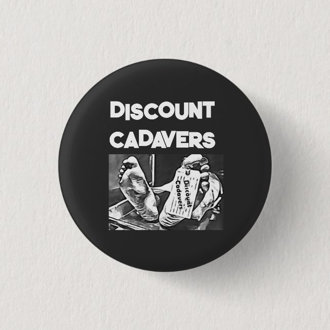 Macaron Rond 2,50 Cm Discount Cadavers Pin (Devant)