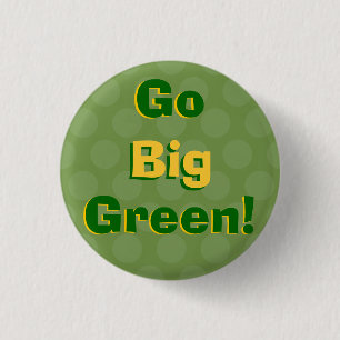 Macaron Rond 2,50 Cm Disparaissent le grand vert ! - Bouton d'esprit