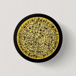 Macaron Rond 2,50 Cm Disque Phaistos de Minoan Crete