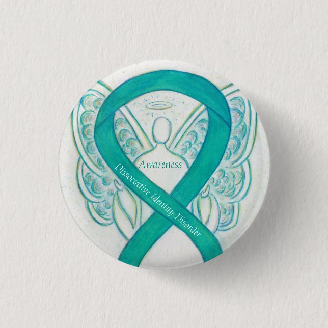 Macaron Rond 2,50 Cm Dissociation Identité Trouble Sensibilisation Ange (Devant)