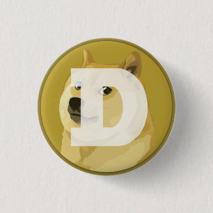 Macaron Rond 2,50 Cm Dogecoin DOGE
