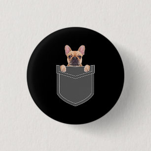Macaron Rond 2,50 Cm Dogs Lovers French Bulldog In My Pocket