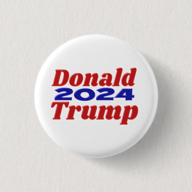 Macaron Rond 2,50 Cm Donald Trump 2024 (Devant)