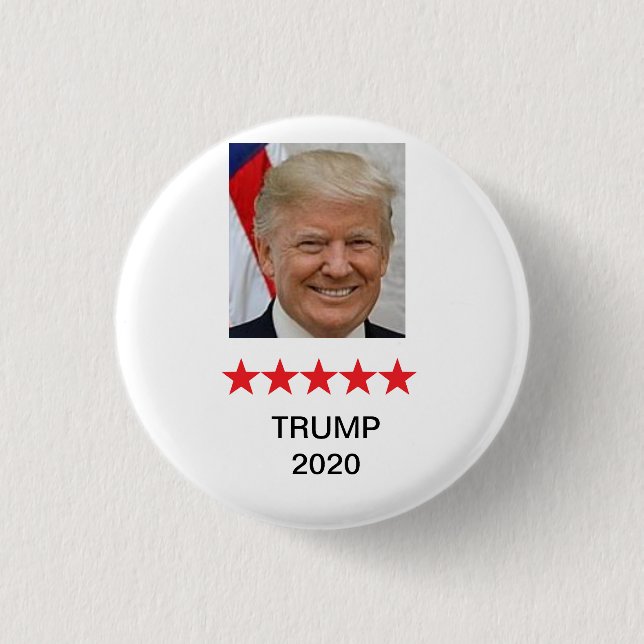 Macaron Rond 2,50 Cm Donald Trump pour le président 2020 bouton (Devant)