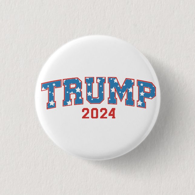 Macaron Rond 2,50 Cm Donald Trump - Trump 2024 Garder l'Amérique grande (Devant)