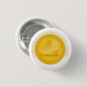 Macaron Rond 2,50 Cm DOUBLE AXEL AWARD Prix spécial de patinage sur gl