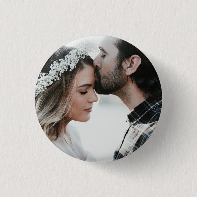 Macaron Rond 2,50 Cm Double face Ajouter votre propre photo personnalis (Devant)