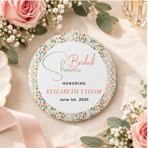 Macaron Rond 2,50 Cm Douce Fête de Mariage Rétro Fleur