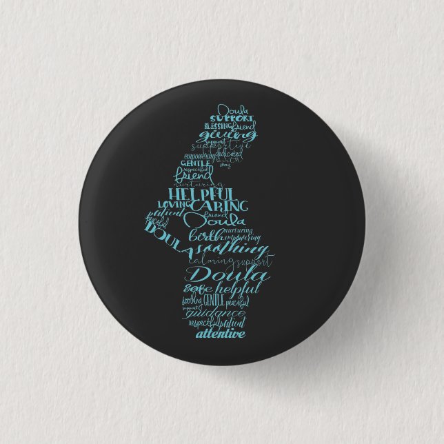 Macaron Rond 2,50 Cm Doula Button (Devant)