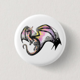 Macaron Rond 2,50 Cm Dragon Queerplatonic Pride
