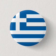Drapeau abstrait de la Grèce, bouton grec