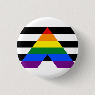 Macaron Rond 2,50 Cm Drapeau Ally droit