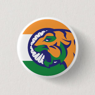 Macaron Rond 2,50 Cm Drapeau animal national indien du Bengale