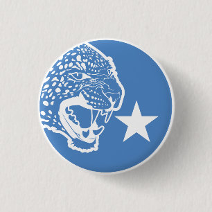 Macaron Rond 2,50 Cm Drapeau animal national somalien léopard